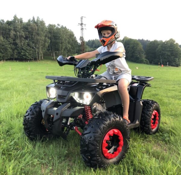 Detská benzínová štvorkolka 125cc s nosičom vpredu i vzadu