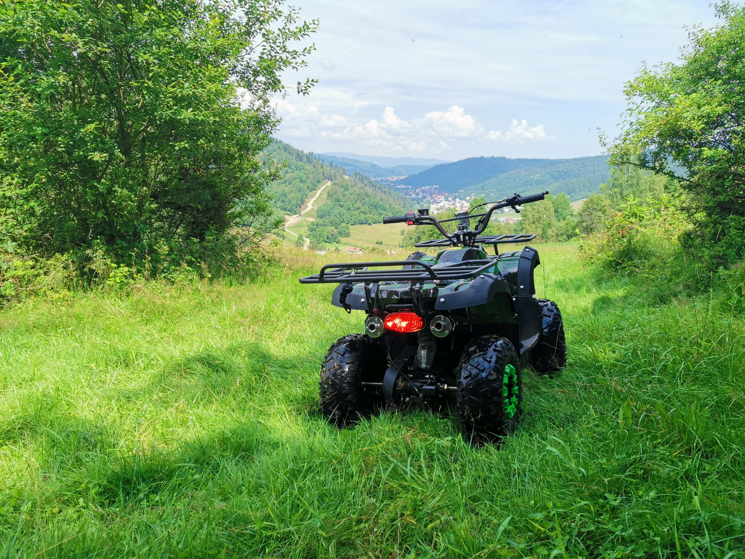 Detská štvorkolka detska benzinova stvorkolka so 7" kolesami a obmedzovačom rýchlosti