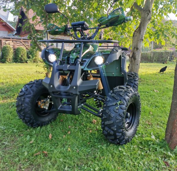 Elektrická štvorkolka toronto 1000W zelený maskáč hydraulické brzdy divferenciál